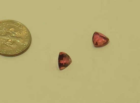 Tourmaline Pink Trillion Faceted Approximately 1.06cts