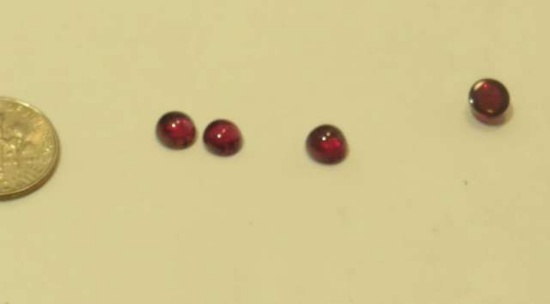 Tourmaline Red/purple Round Cabochon 6.00mm 3.95cts