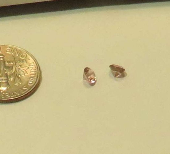 Zircon Pink Round Faceted 3mm