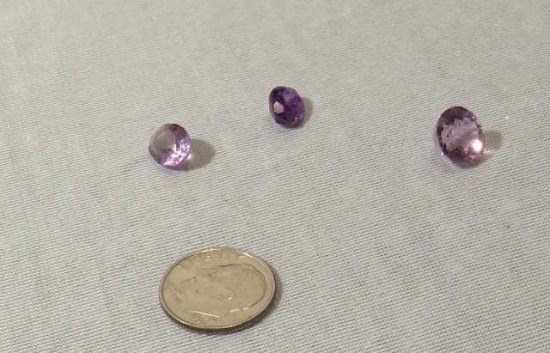 Amethyst Oval & round Faceted Assorted sizes