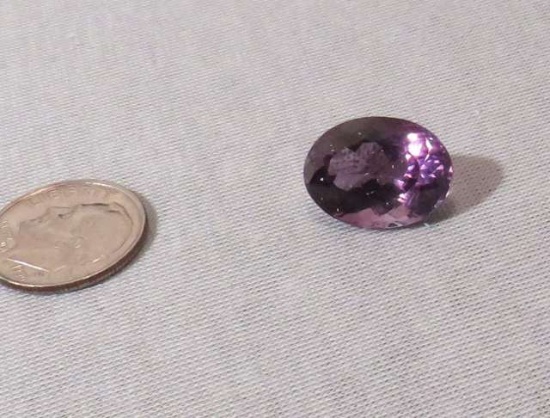 Amethyst Purple Oval Faceted 11.53cts