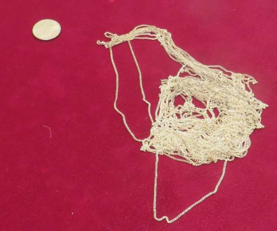bag of very fine sterling silver chain 20.9 grams