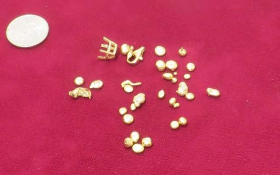 14k gold fasteners, prongs, and scrap mix 8.44 grams