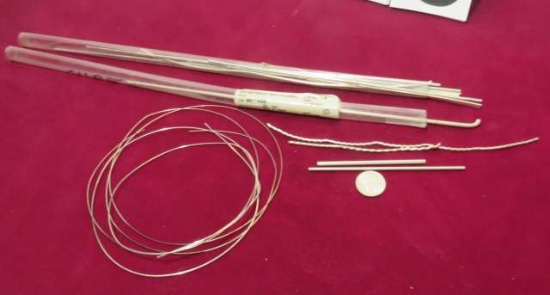 sterling silver wire and straight round wire 63.81 grams