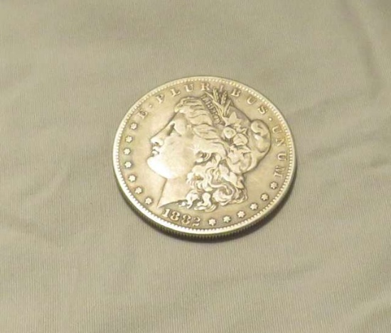 1883 Morgan silver dollar