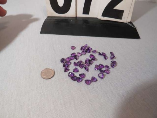 Amethyst Trillion Faceted 8.00mm 1.42cts average