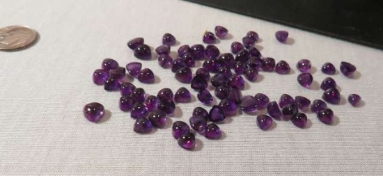 Amethyst Trillion Cabochon 1.12cts average each