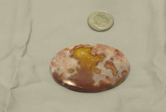Agate Brown Oval Cabochon cut stone
