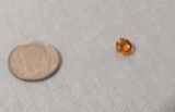 Citrine Orange/yellow Round Cabochon 6.00mm 1.00cts