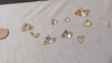 Citrine Very pale Trillion Assorted sizes 38.50cts