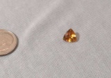 Citrine Yellow Trillion Faceted 7.0mm x 7.0mm x 5.20mm 1.17ct each appx