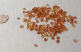Citrine, Madeira Orange-reddish brown Round Smooth