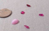Corundum Red/pink Assorted shapes Cabochon-faceted Assorted sizes Corundum is a relatively hard mine