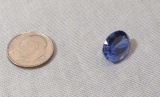 Corundum, Lab-grown Blue Sapphire Oval 10mm x 12mm