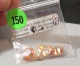 Cubic zirconia Champagne Oval 10mm x 12mm