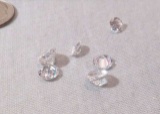 Cubic zirconia Clear Round faceted Assorted sizes
