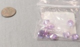 Cubic zirconia Lavender Round 8mm  pack of 9 stones
