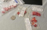 Cubic zirconia Orange Round Assorted sizes