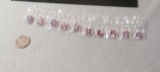 Cubic zirconia Pink Round 10mm