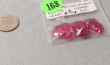 Cubic zirconia Ruby red Oval 10mm x 12mm
