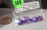 Cubic zirconia Violet Oval 10mm x 12mm