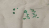 Emerald Green, medium Round and square Faceted Asst. melee 2.87cts