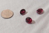 Garnet Grape Rhodolite Oval Faceted 10mm x 8mm, 12mm x 10mm
