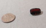 Garnet Red, dark Pillow cut Faceted