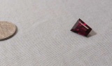Garnet Red, dark Trapezoid Faceted
