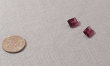 Garnet Rhodolite Emerald cut Faceted 8mm x 6mm