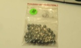 pack of 43 Hematite, Drilled Dark grey Round Smooth beads