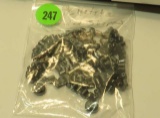 pack of 50 plus Hematite, Drilled Dark grey beads and cylinders Smooth