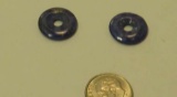 Lapis Dark blue Round Donut Cabochon