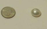 Pearl Silver/grey Moby  Round 12.5mm