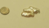Pearl, Freshwater White Free form Tripod 2mm x 2mm