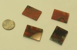Quartz Bloodstone Rectangle Smooth 25mm x 18.5mm