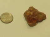 Quartz Golden-yellow Free form Crystal on geo backing