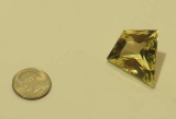 Quartz Light yellow Kite Faceted 1 ¼”x1 1/16” 40.83cts