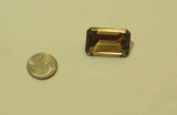 Quartz Smokey-rutile  3 sided Faceted ends-3 smooth sides 1”x5/8” 45.20cts