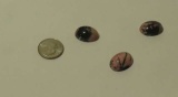Rhodonite Pink/black Oval Cabochon 18mm x 13mm