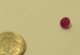 Ruby Red, deep  Round Faceted