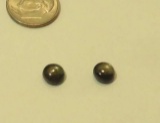 Sapphire Black-star Round Smooth 5mm