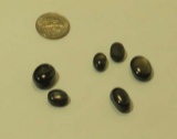 Sapphire, Star Black Oval Cabochon Assorted sizes 43.04cts