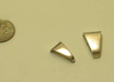 sterling silver trapezoid bales for necklaces