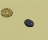 Sodalite Blue/white Oval Flat 15mm x 12.70mm