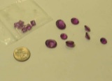 Synthetic Purple stone Assorted shapes Faceted Assorted sizes