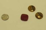 Tiger eye Flat round Cabochon 20mm