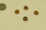 Tiger eye Flat round Cabochon 9.00mm