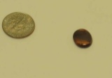 Tiger eye Dark brown Flat oval Cabochon 12mm x 10mm