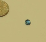 Topaz London blue Round Cabochon 5.00mm 0.74cts